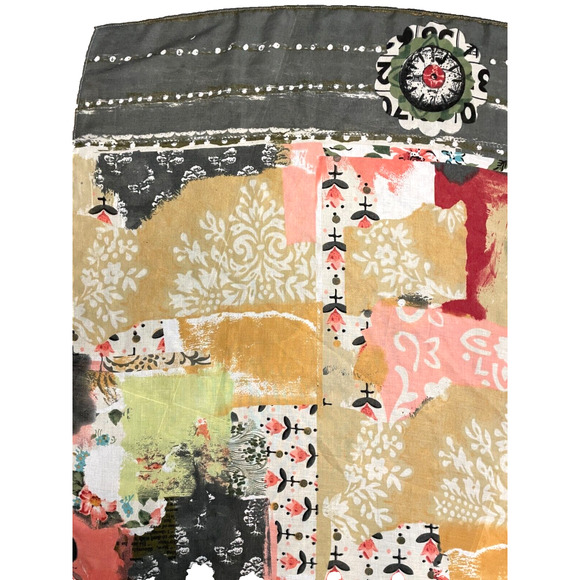 Kelly Rae Roberts "Protect Your Courage” Big Scarf 25" x 33" "protect courage - Picture 2 of 7